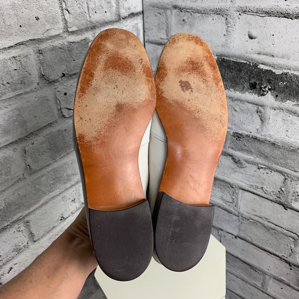 Bally Siesta Caribe White Leather Flat Loafers - Picture 7 of 13